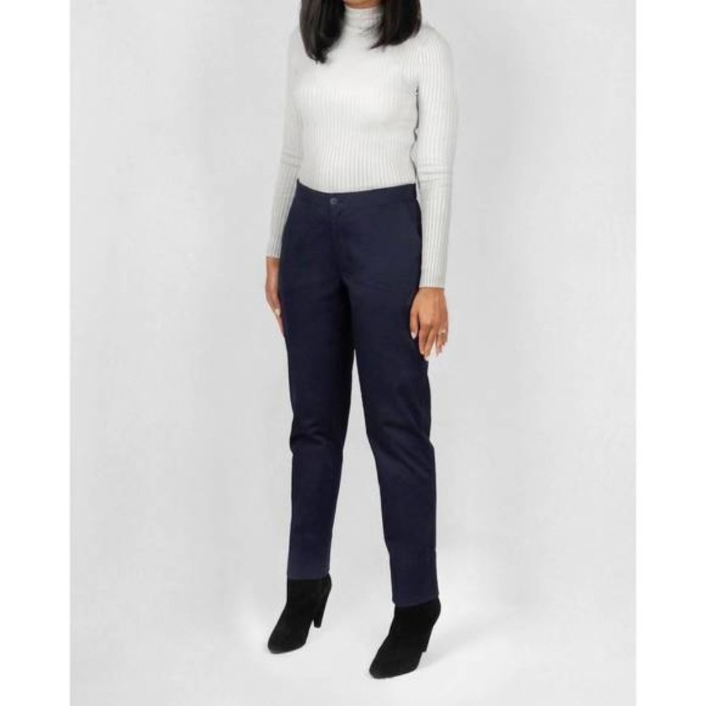 AAM Flex Waist Pant - Size Extra Large, Navy Blue